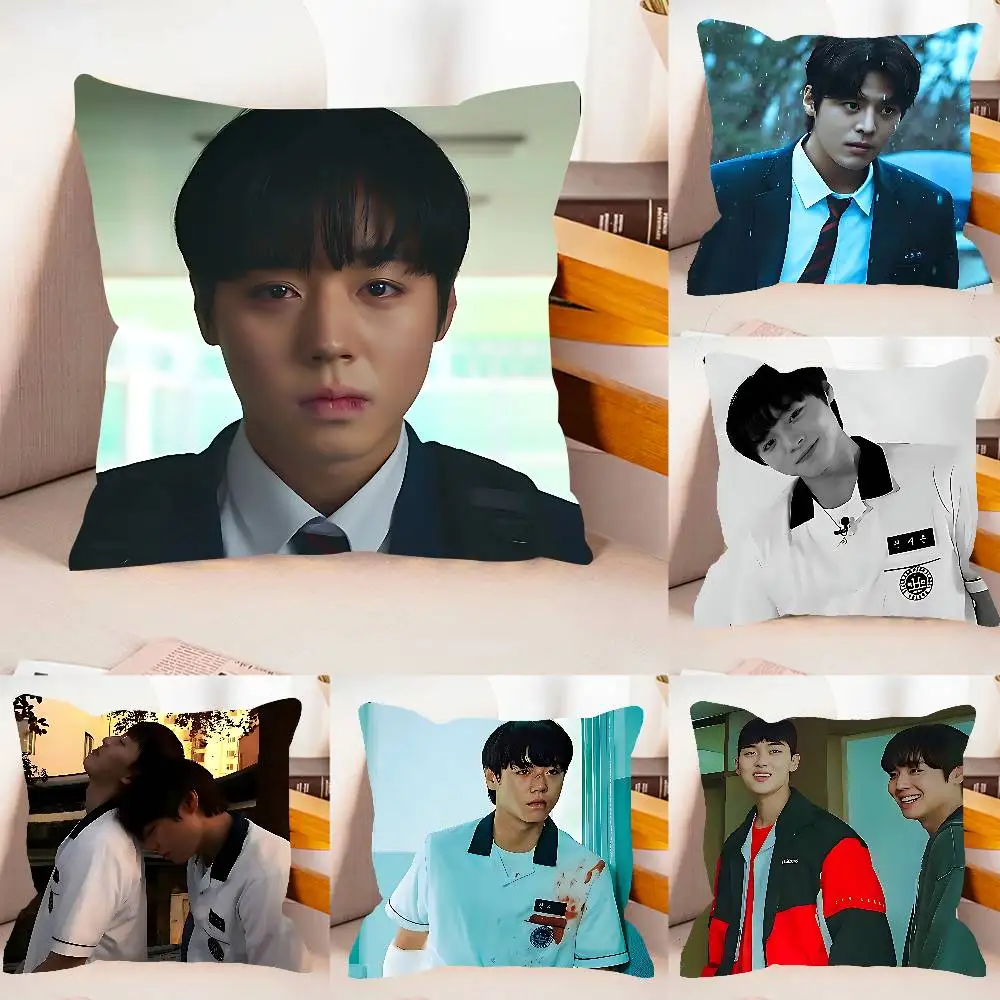 Tv W-Weak H-Heros Case Plush Fabric Soft Pillowcase Double Sided Print Cushion Cover Household Gifts