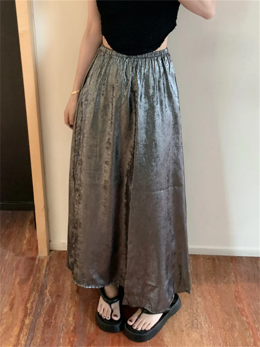 

Alien Kitty Elegant Work Wear Slim Long Skirts Women Chic All Match High Waist 2023 Summer New Loose Office Lady Daily Gentle