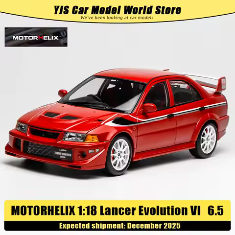 Motorhelix MH brand 1:18 scale Lancer Evolution VI（6.5） car model Metal static display festive gift collection