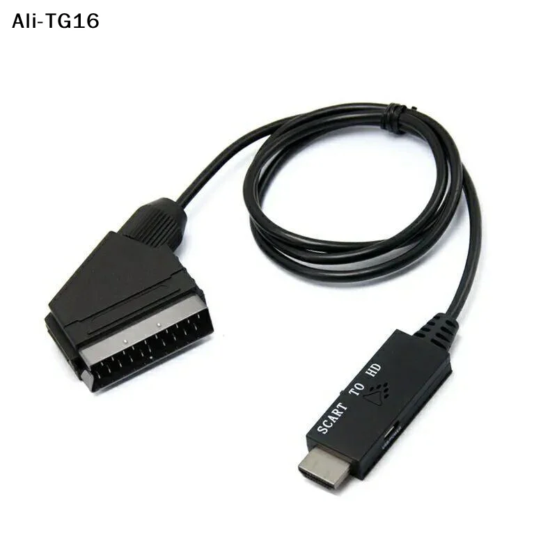 

【ReA】1 комплект - Кабель-конвертер аудио- и видеосигнала VHS/VCR/DVD в SCART, Plug and Play, совместимый с HD-устройствами
