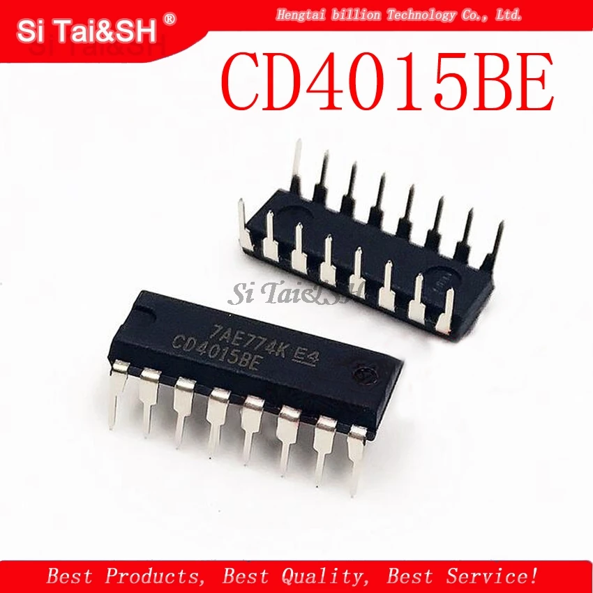 10 قطعة CD4015BE CD4015 غلاف مقاوم للماء