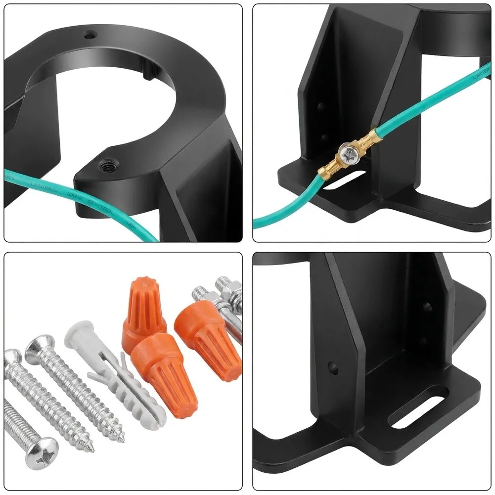 2X Ceiling Fan Mounting Hardware Set for Sloped Ceilings Under 10 Degrees Includes All Fasteners for 1in Downrod 90mm Box