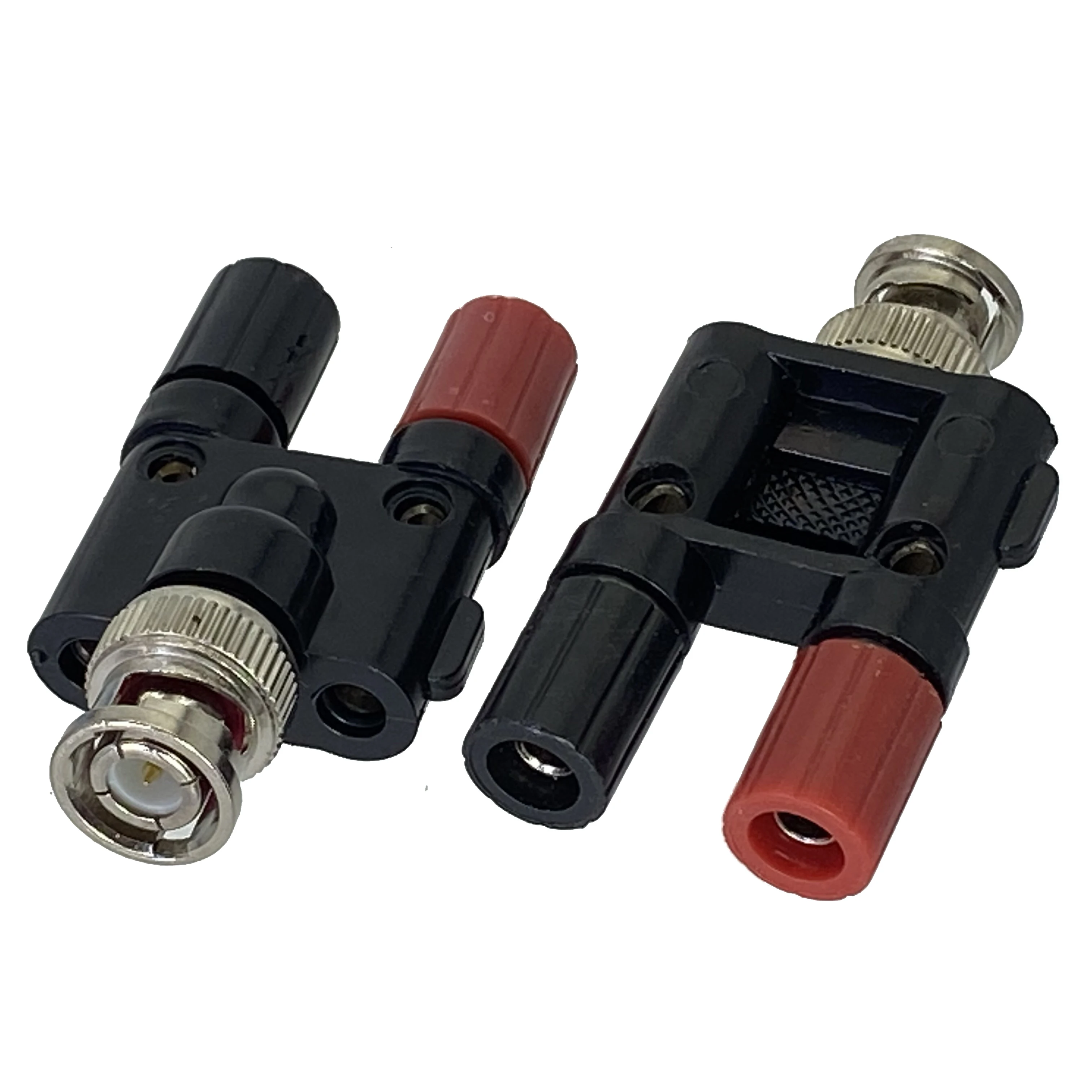 BNC Male Plug to 2X 4mm Dual Banana Female Jack Socket Binding Post RF Coaxial Splitter Connector Adapter for HF Radio Antenna