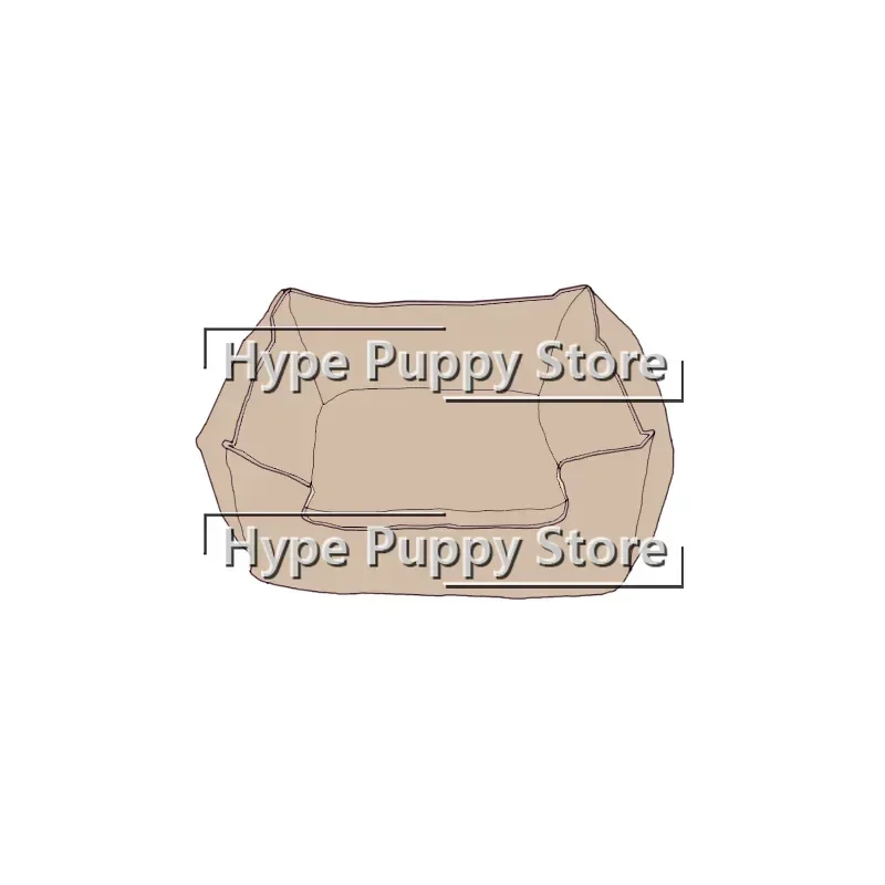 

Pet Dog Beds for Small Dogs Leather Puppy Bed for Pomeranian Sofa House Poodles Nest Sleeping Warm Letter Print Bed PB0105