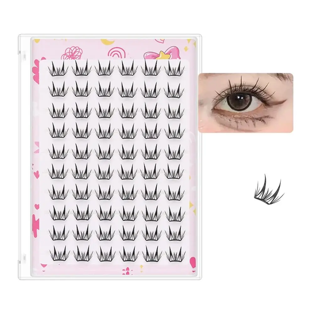 10 Styles False Eyelashes DIY  Idol Eyes Lashes Extension No Glue Needed Fluffy Soft Lightweight Eyelashes Cluster Makeup