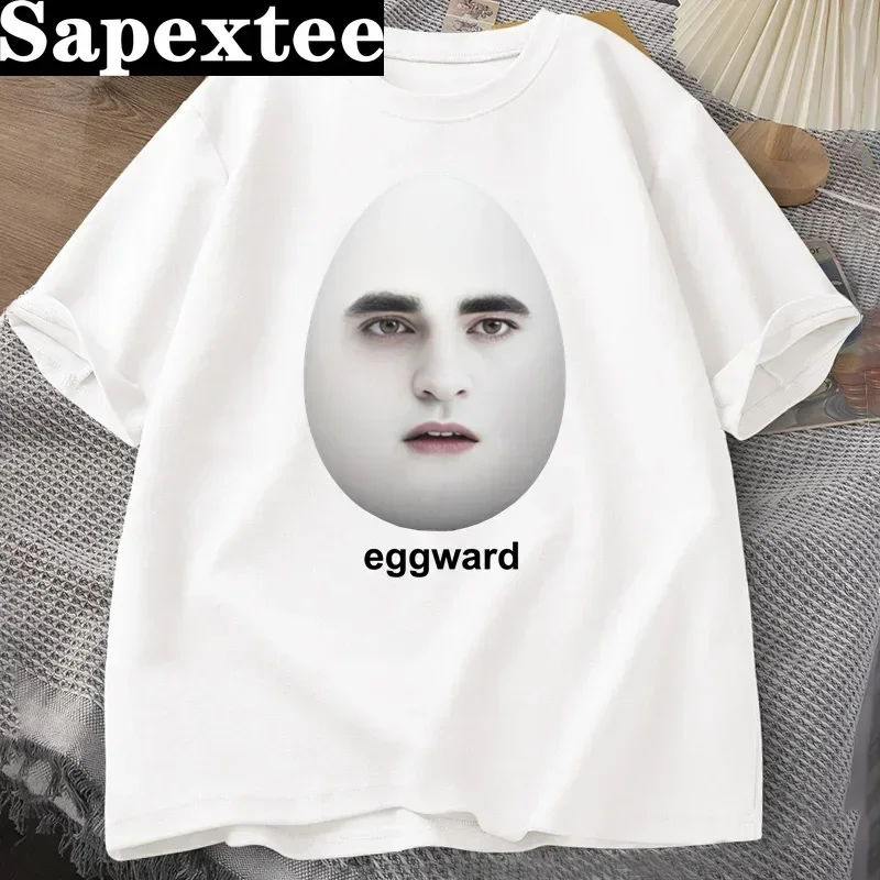 الشفق Eggward ميمي تي شيرت المرأة إدوارد كولين محاكاة ساخرة الفكاهة الجرافيك تي شيرت عادية القطن قصير الأكمام المطبوعة التي شيرت بلايز