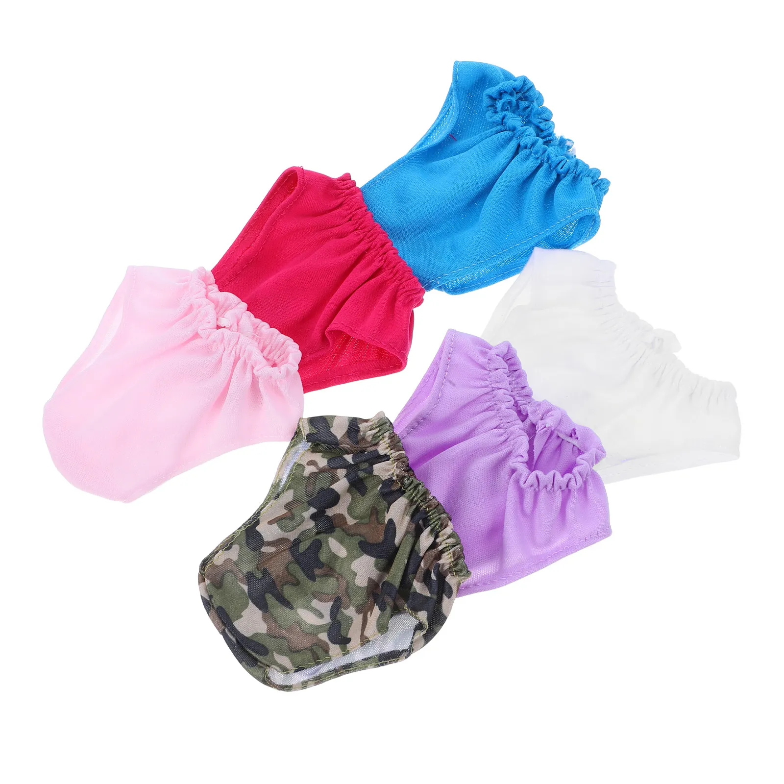 

6Pcs Miniature Underwear for 18 Inch Cute Washable Diapers Role Play Accessories Fashion Dress Up Set for Girls Creative