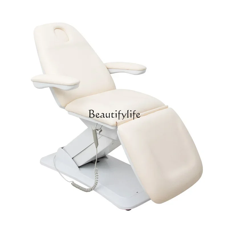 Electric beauty bed massage lifting multi-function folding high-end tattoo bed
