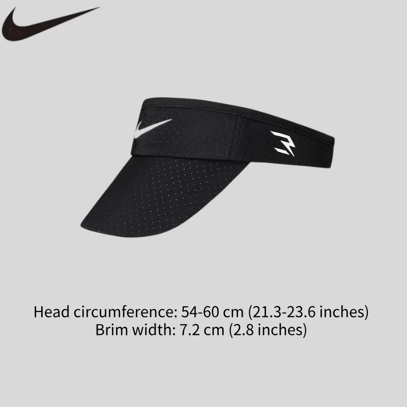 Nike 3brand  Empty Top Hat Boys and Girls Sun Hat Mesh Breathable Youth Tennis Visor N32533107GS-001 view 4