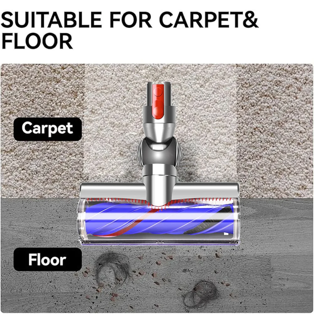 For Dyson V12Slim / Digital Slim Vacuum Cleaner Anti Entangleme Direct Drive Brush Head , Motorhead Brush Turbine Tool image 5