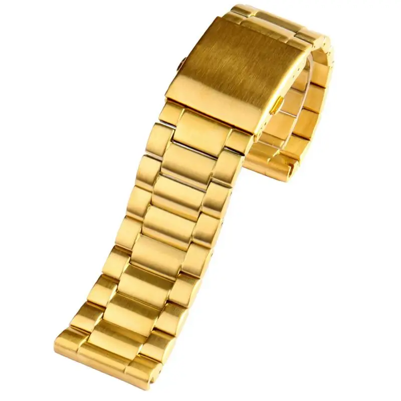 TINTAG For diesel DZ7333 DZ4344 Watch large dial Men metal stainless steel watch band gold strap 24MM 26MM 28MM Bracelet