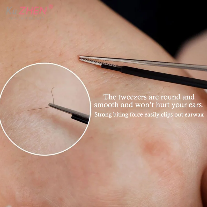 1 قطعة الأطفال الأذن مغرفة مضيئة شمع الأذن الملقط المتقدمة البصرية Cerumen Earpick هوك شحن الأذن كشط برو تنظيف أداة #2