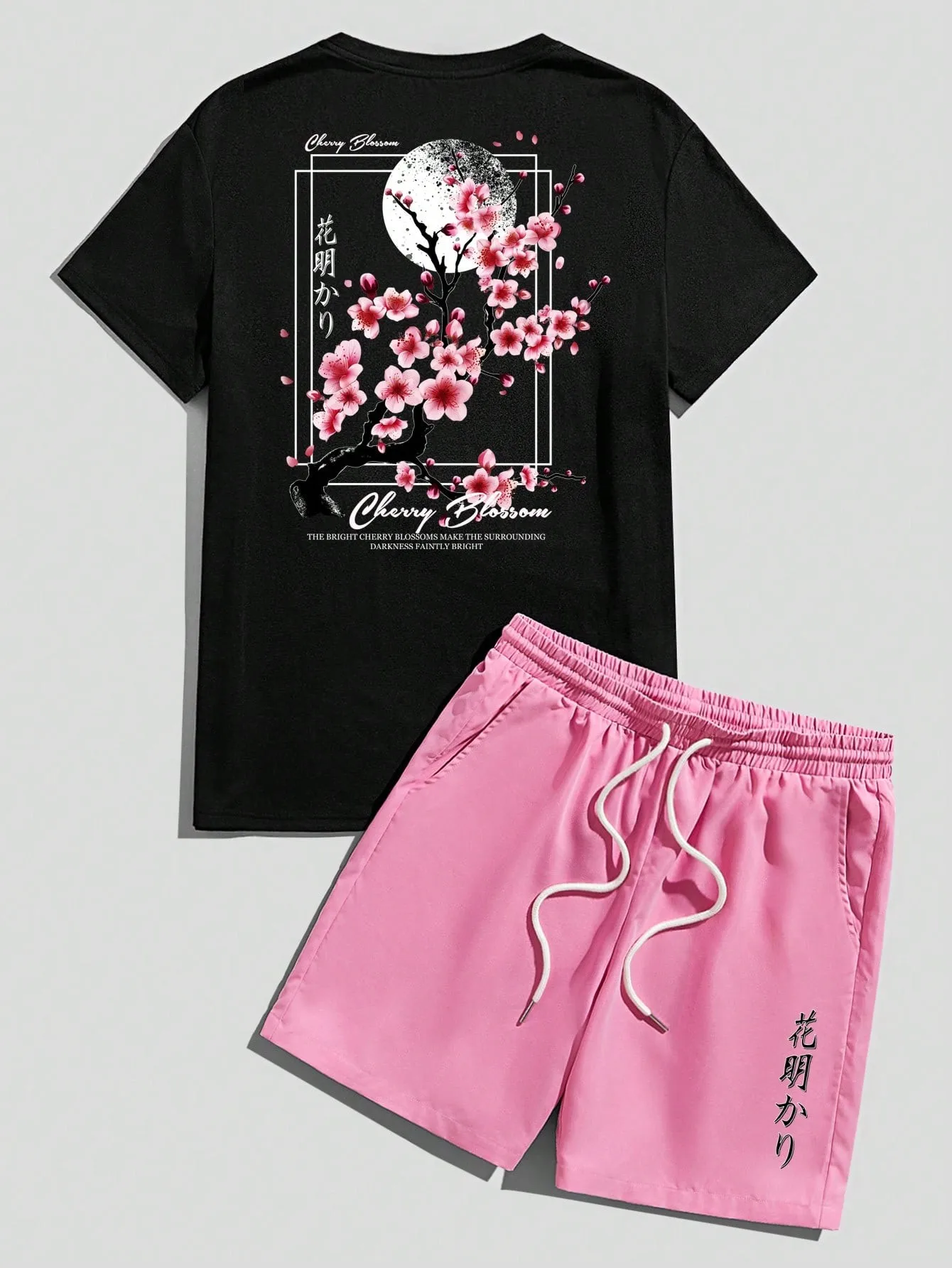 

2026 Summer Men's Suit - Peach Blossom Print - Breathable Lightweight Comfortable Casual Classic Men's Clothing