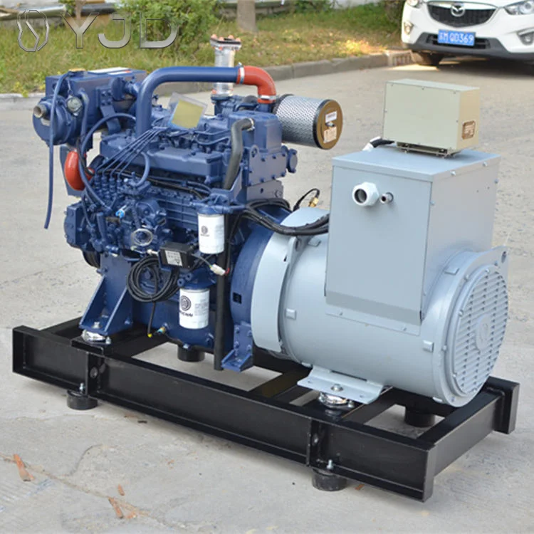 Boat Ship Marine Generator 24kw 30kva Weic-hai Diesel Engine Marathon Alternator 20kw