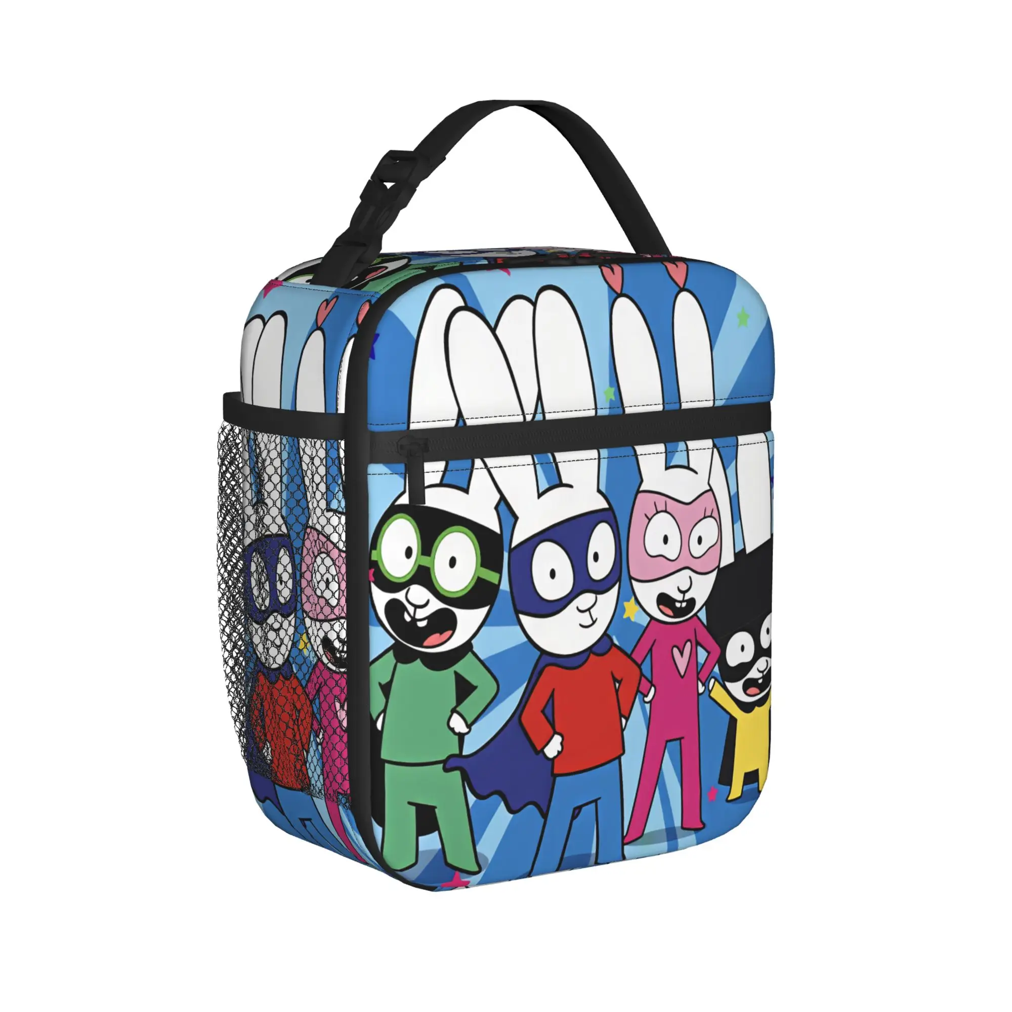 Simon Super Rabbit Lunch Bag  Fun Lunch Box Office Portable Thermal Lunch Bags For Girls Oxford Print Cooler Bag