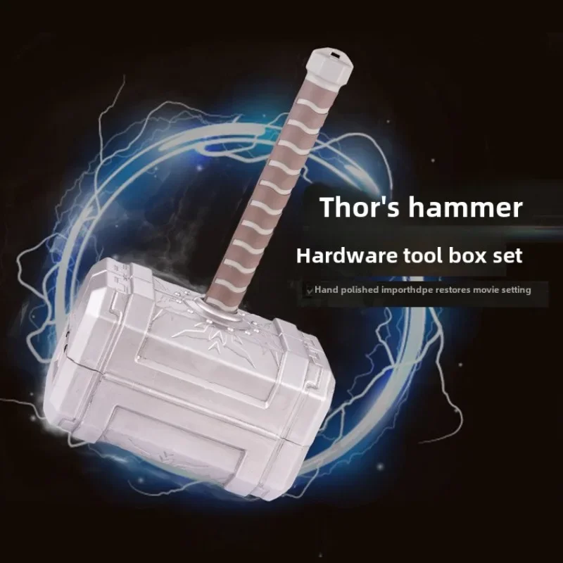 

BIESUO Toolbox Multi-purpose Repair Portable Household Thor's Hammer Storage Box Hardware Kit Electrician Folding Box