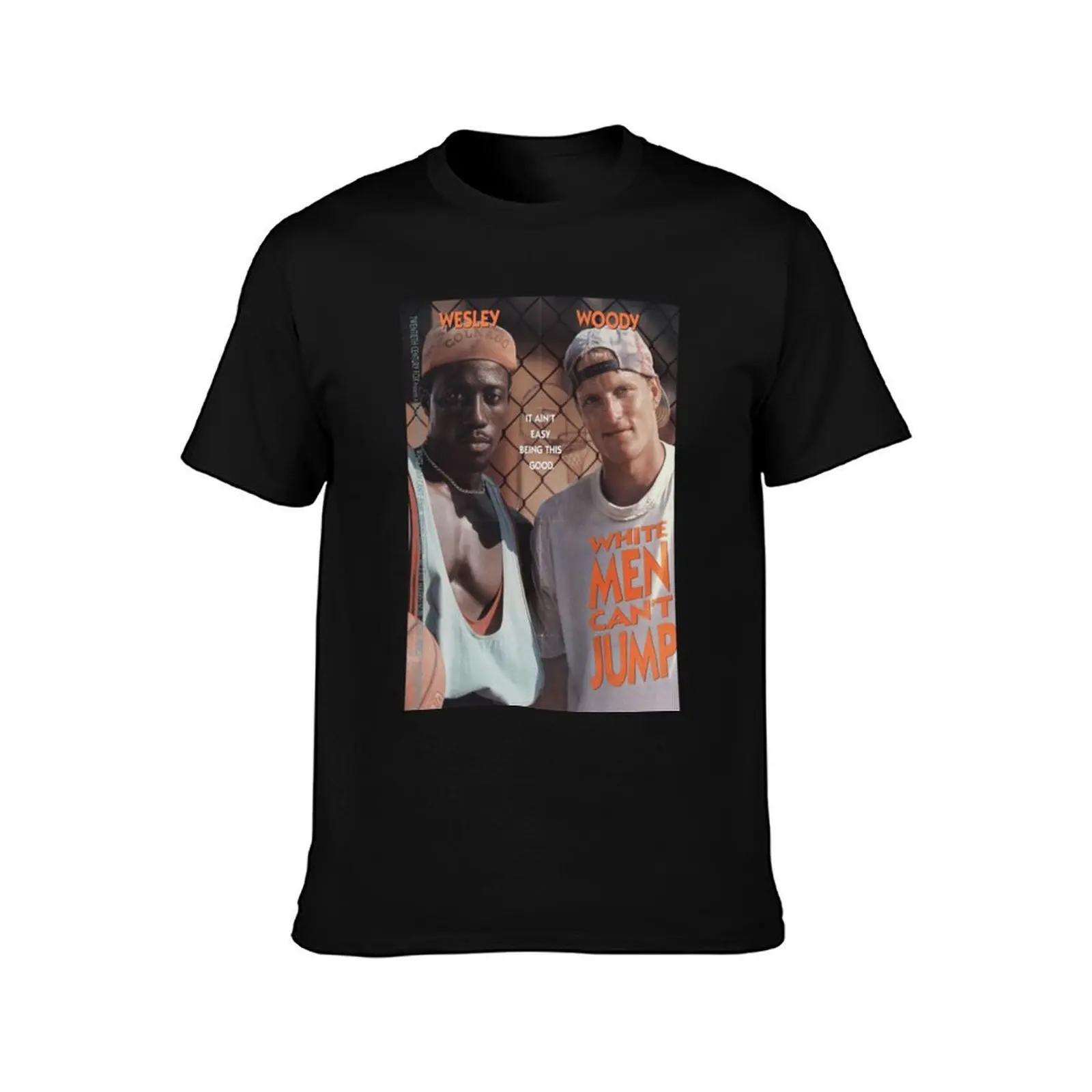 White Men Can't Jump (Vintage Poster) Pullover Sweatshirt Essential T-Shirt, Summer Casual Cotton Tee, Oversized Streetwear Tops
