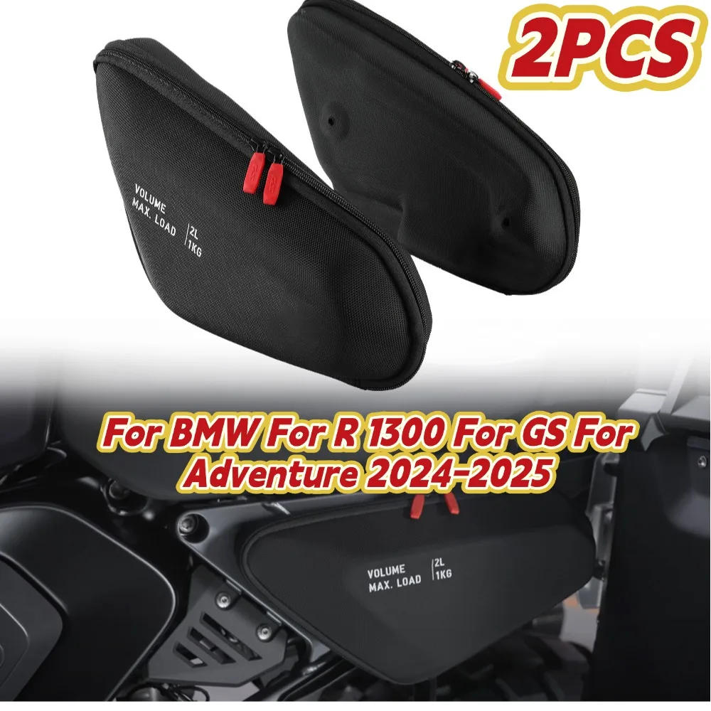 

For BMW For R 1300 For GS For Adventure 2024-2025 2pcs Motorcycle Box Rack Side Bag Luggage Rack Travel Waterproof Bag Tail Bag
