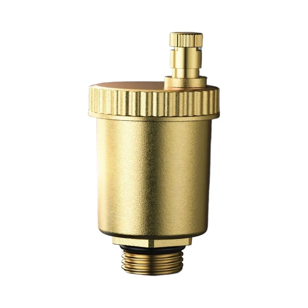 Brass Automatic Air Vent Valve for Use in Underfloor Heating Systems for solar Water Heaters HVAC and Radiator Circuits