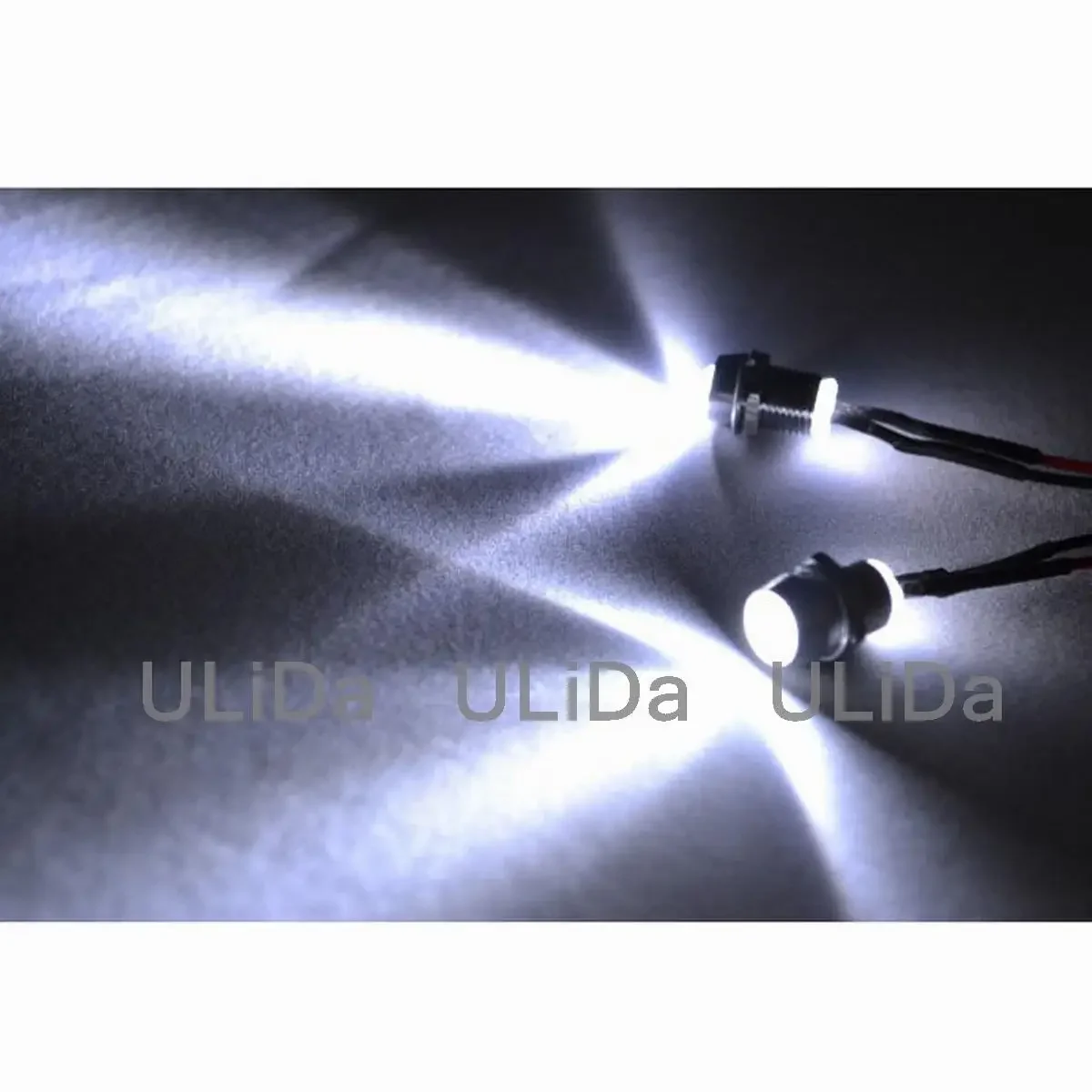 RC Parts 1:10 Model Drift Car LED Light Night 2pcs 5mm White Headlamps Headlights Futaba DIY