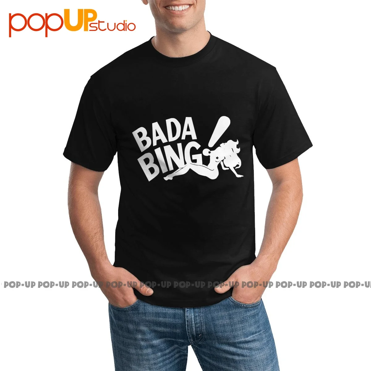 Top Bada Bing Sopranos Jersey Mafia Stripper Tony T-shirt Unique Splicing Comfortable Tee Shirt