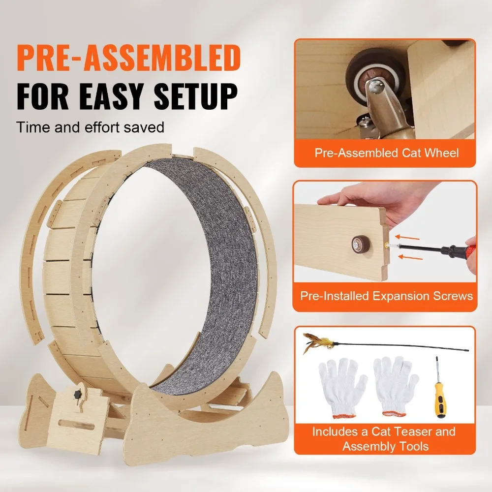 Large Silent Cat Exercise Wheel 3