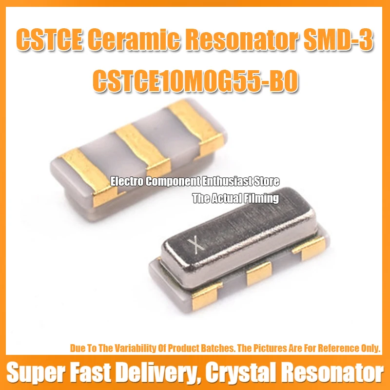 (10PCS) CSTCE10M0G55-B0 10M 10MHZ 8.000MHZ  Passive Ceramics Crystal Resonator SMD-3 3213 3.2X1.3MM 33PF ±0.5%