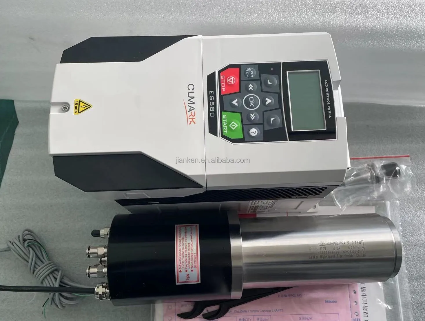 JGY - 80/3.5 r24 machine tool spindle stainless steel spindle PMSM atc numerical control spindle motor