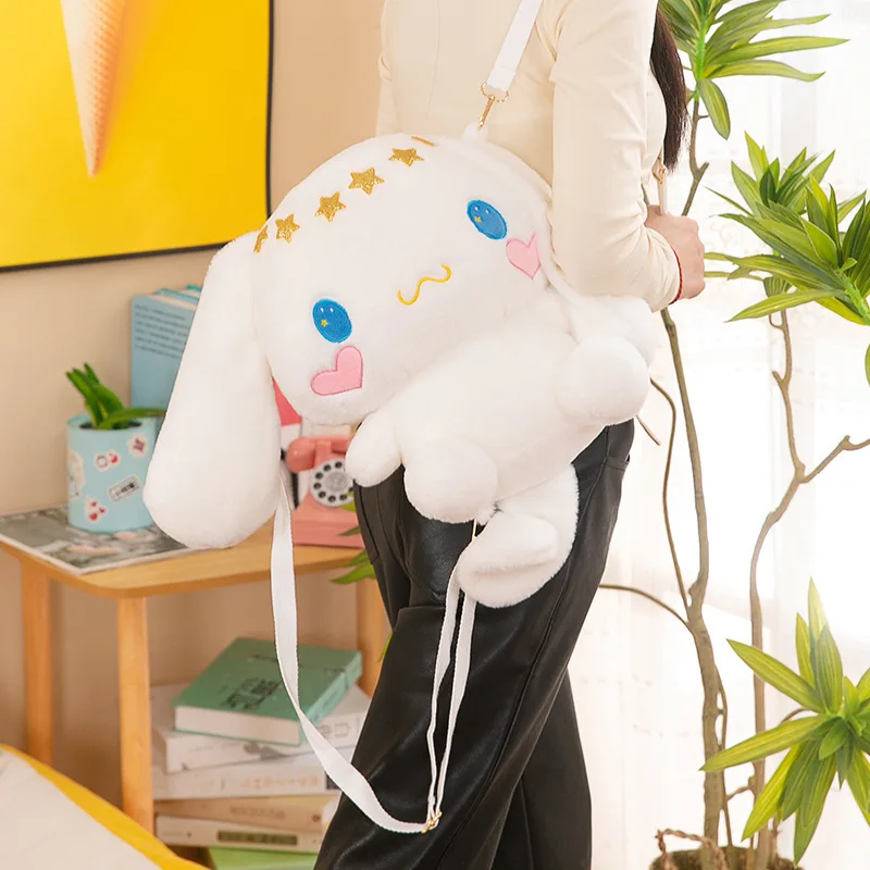 30cm neue Sanrio Plüsch Rucksack niedlichen Kuromi Rucksack Kawaii Cinna moroll Stern Puppe Pikachu Kinder rucksack Geburtstags geschenk