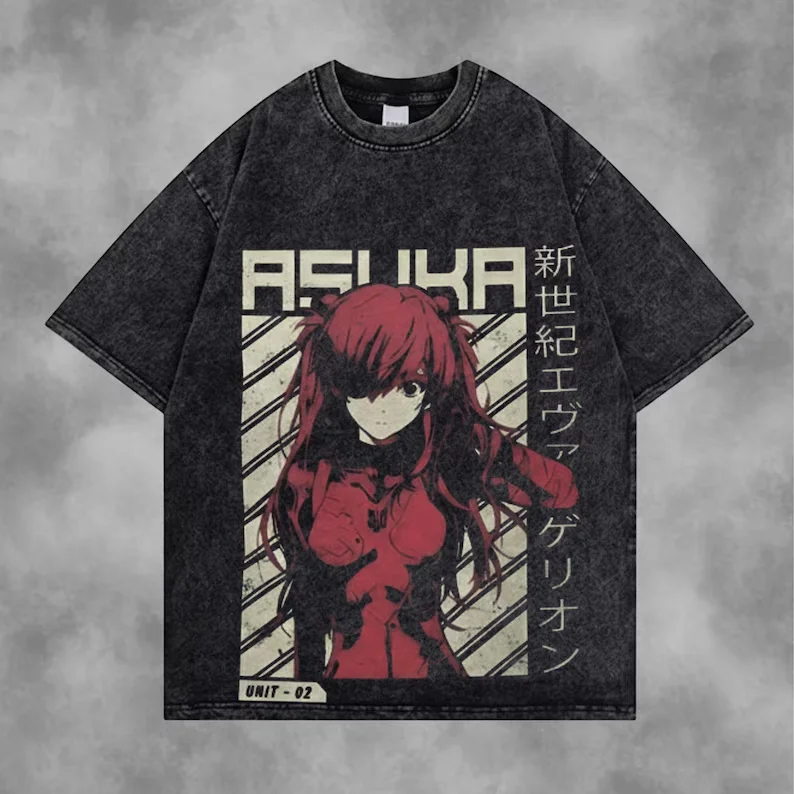 

Новая хлопковая футболка в стиле ретро-аниме «Неон Генезис Евангелион» 2026 года – дышащая, высококачественная, скоро в продаже – Instagram