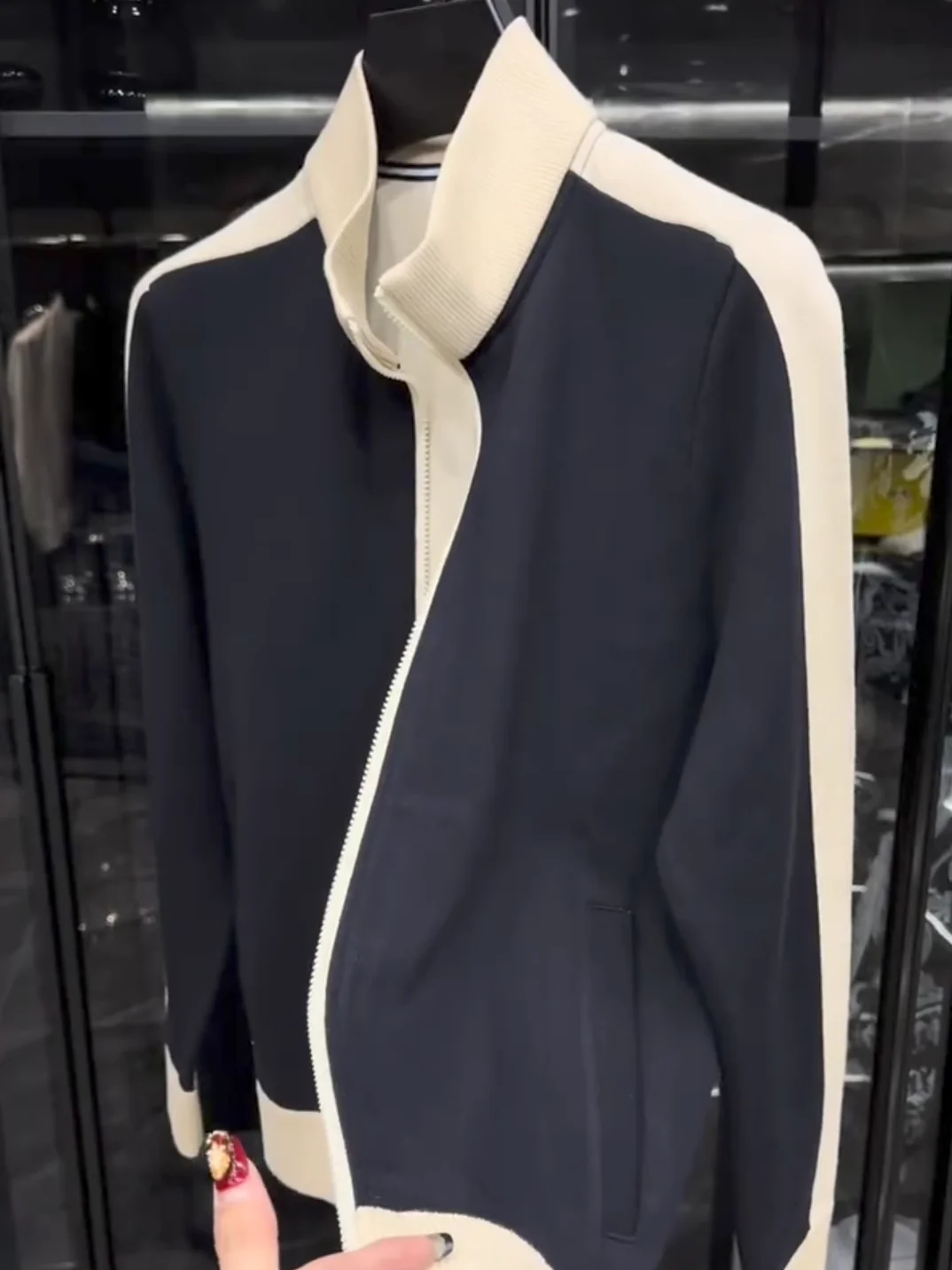 

Мужская вязаная куртка на весну-осень, новинка, повседневная, модная, с воротником-стойкой, длинными рукавами, на молнии, антибактериальная