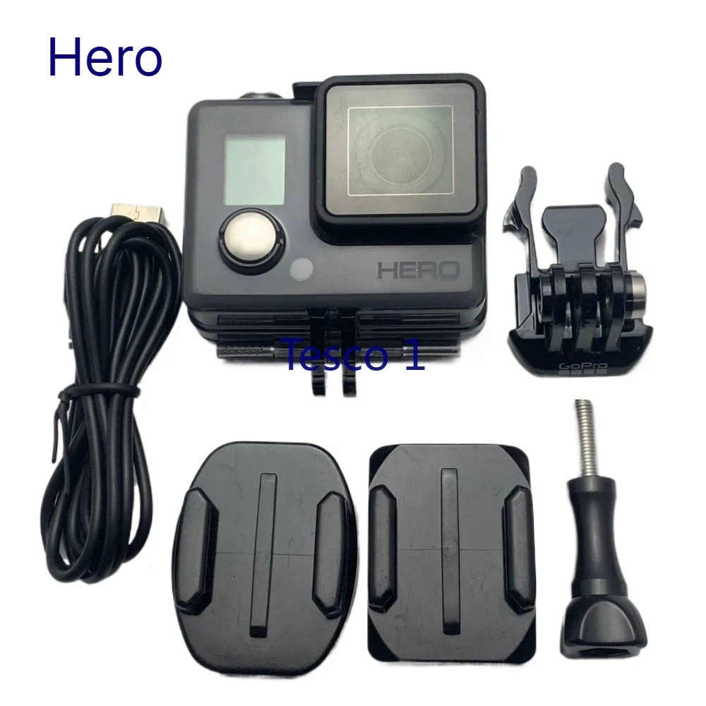 A Set for GoPro hero、hero+、hero+with LCD、 Hero3+Silver/Black Edition Action Sport Camera Accessory+Battery+Charging Data Cable