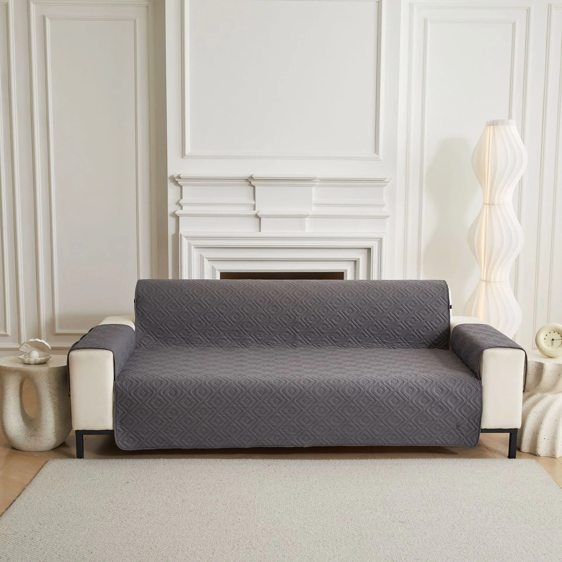 

Non-Slip Sofa Cover Full Protection, Pet Proof & Water Resistant Reversible Couch Slipcover