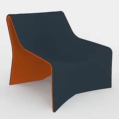 High-heeled casual sofa chair model room hotel fiberglass special-shaped lazy lounge chair