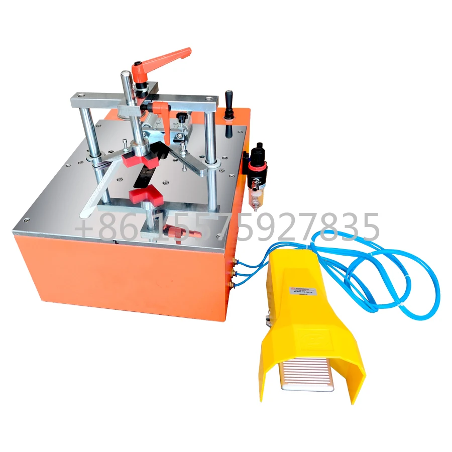 Hot selling photo frame making  v nail nailing portable picture frame nail angle machine