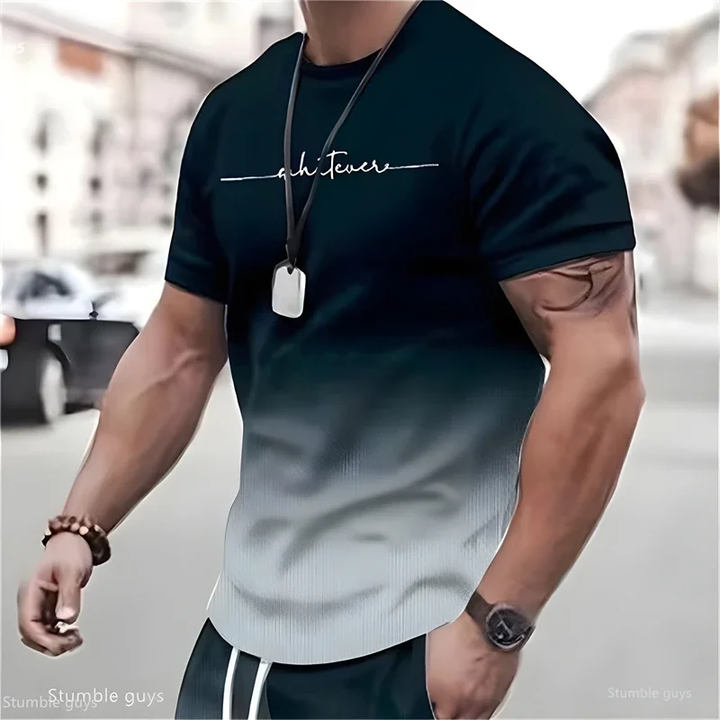 Herren Oversize-Mode-T-Shirt Sommer Anime-Grafik Locker Geschnittenes Kurzarm-Shirt Bequemes Leichtes Modisches Jersey-Oberteil