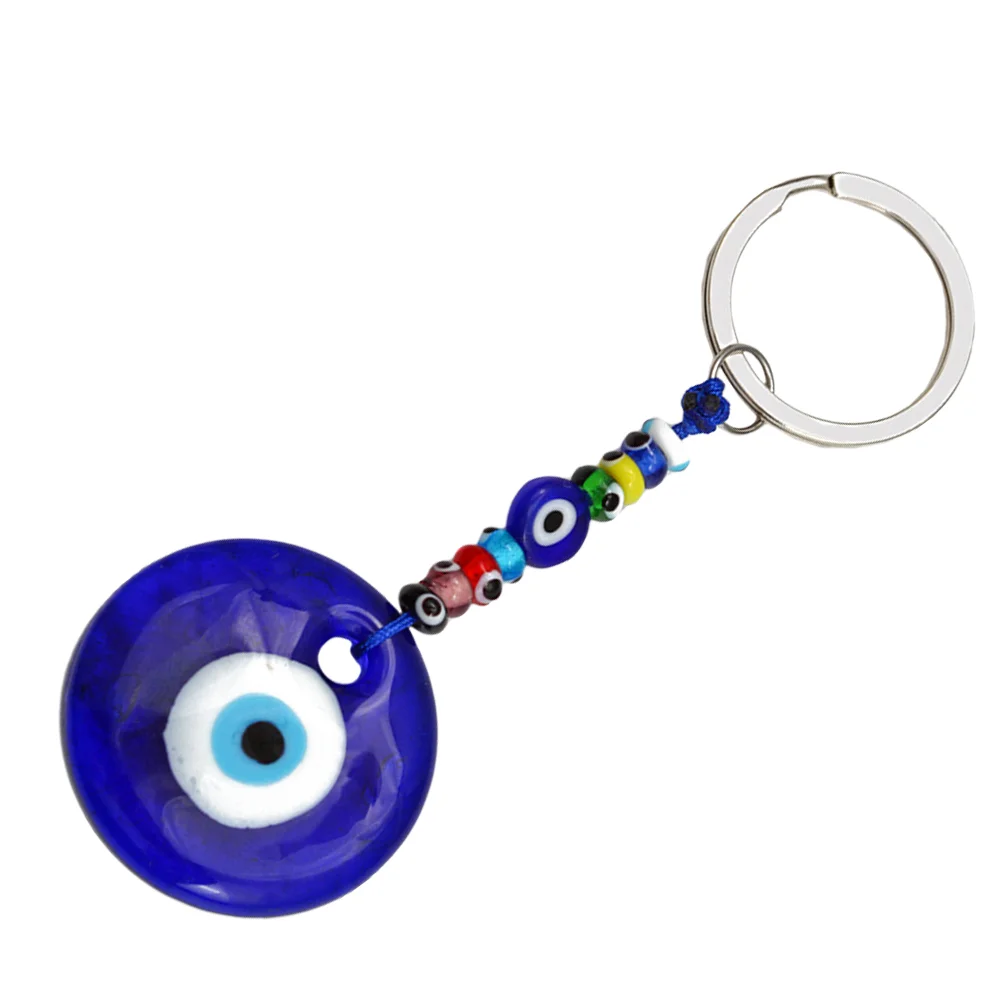 Blue Eyes Keychain Jewelry Hanging Pendant Decors Decoration Accessory Glass Accessories Man