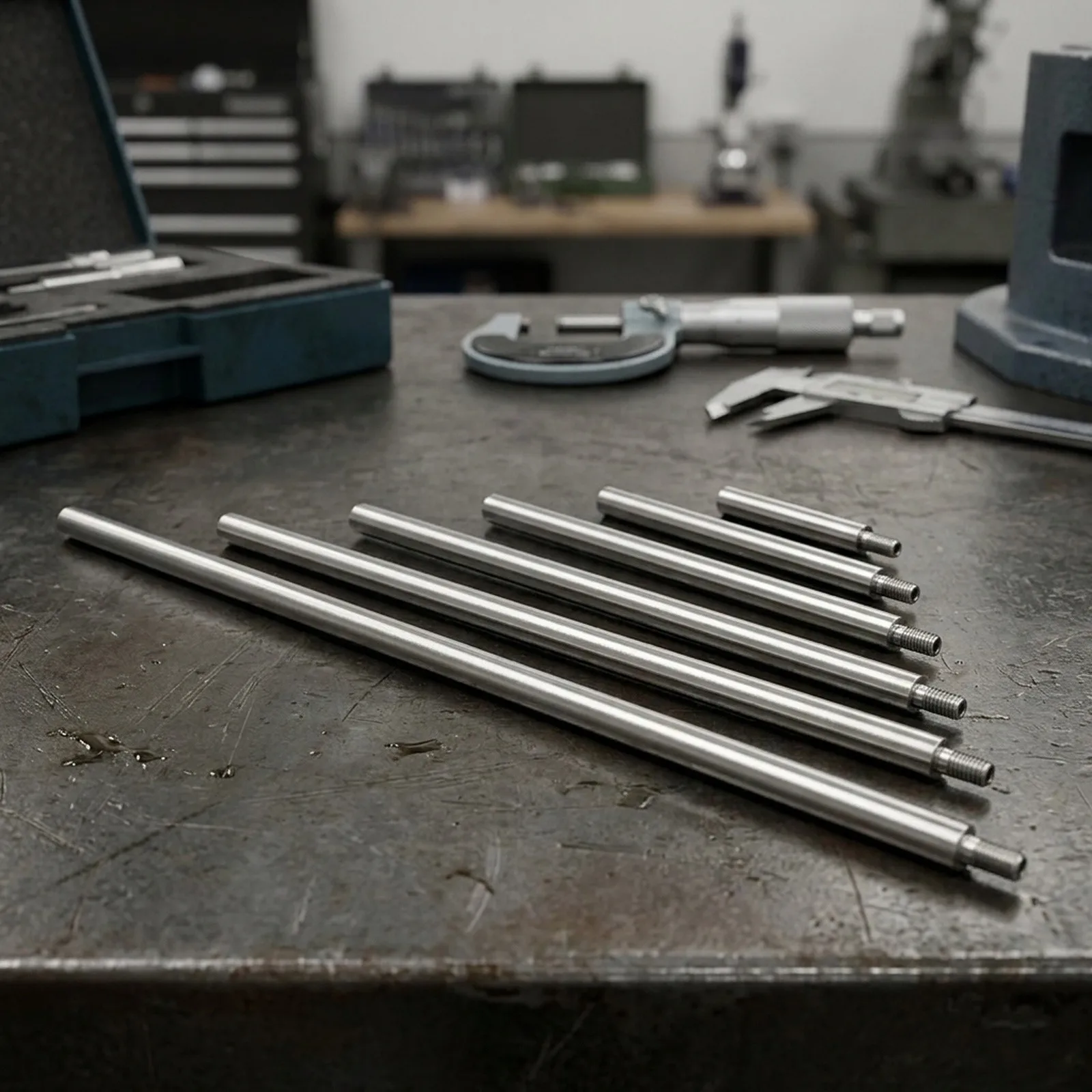 6pc For dial Indicator Extension Rods Constructed of Metal with Standard M2.5 Threads for Calibration and Alignment Work