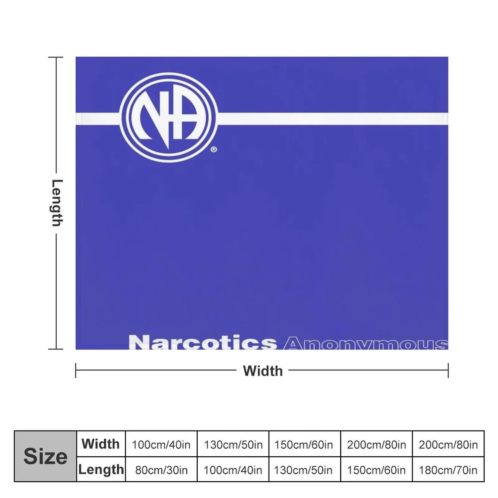 NA Basic Text Book Narcotics Anonymous Gift Throw Blanket Plaid blankets ands For Baby Decorative Sofas Blankets