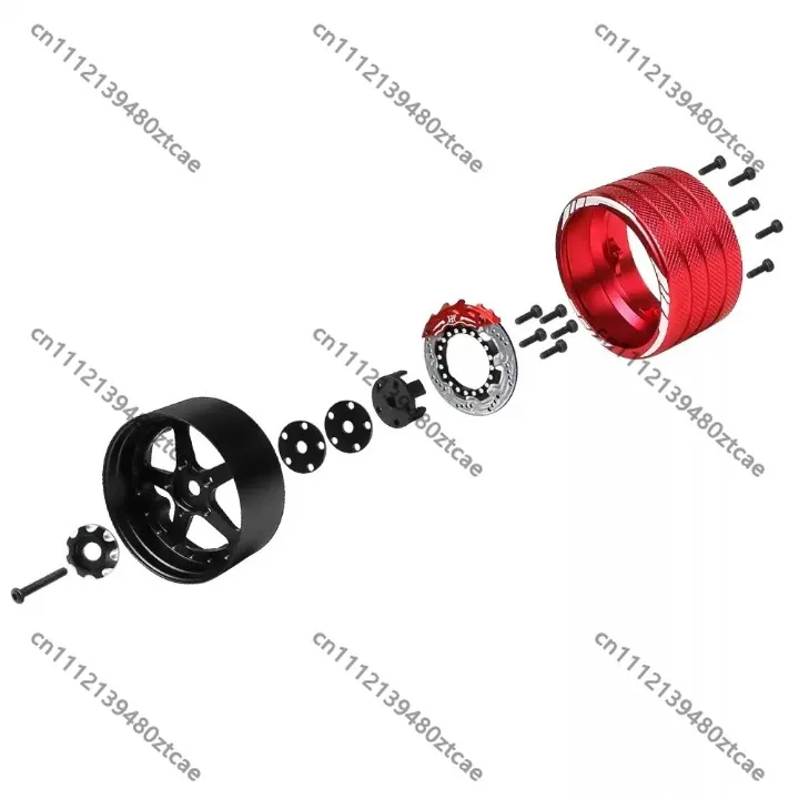 RC Transmitter Aluminum Alloy Steering Wheel Metal Servo Wheel Upgrade Replacement Spare Parts For RC Model Remote Controller