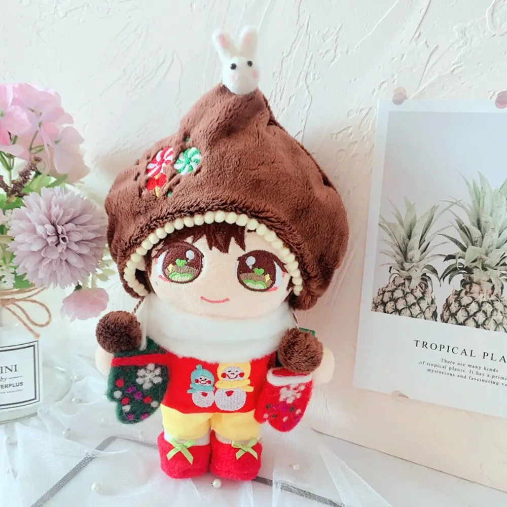 

Одежда «сделай сам», хлопковая кукольная одежда с леденцом, платье снеговика, хлопковый комплект кукольного костюма, перчатки, одежда «сделай сам», Рождество