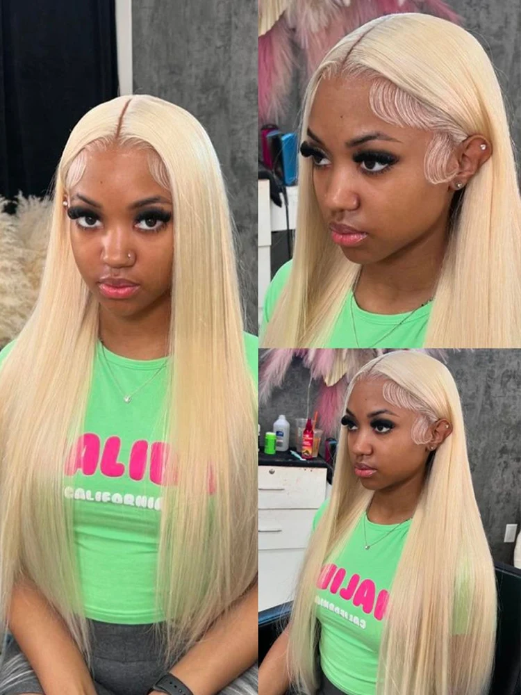 

613 Парик из натуральных волос Вьетнамский необработанный прямой парик Hd Lace Frontal 13x4 13x6 360 Светлый парик из натуральных волос на кружеве 180% плотность 210%