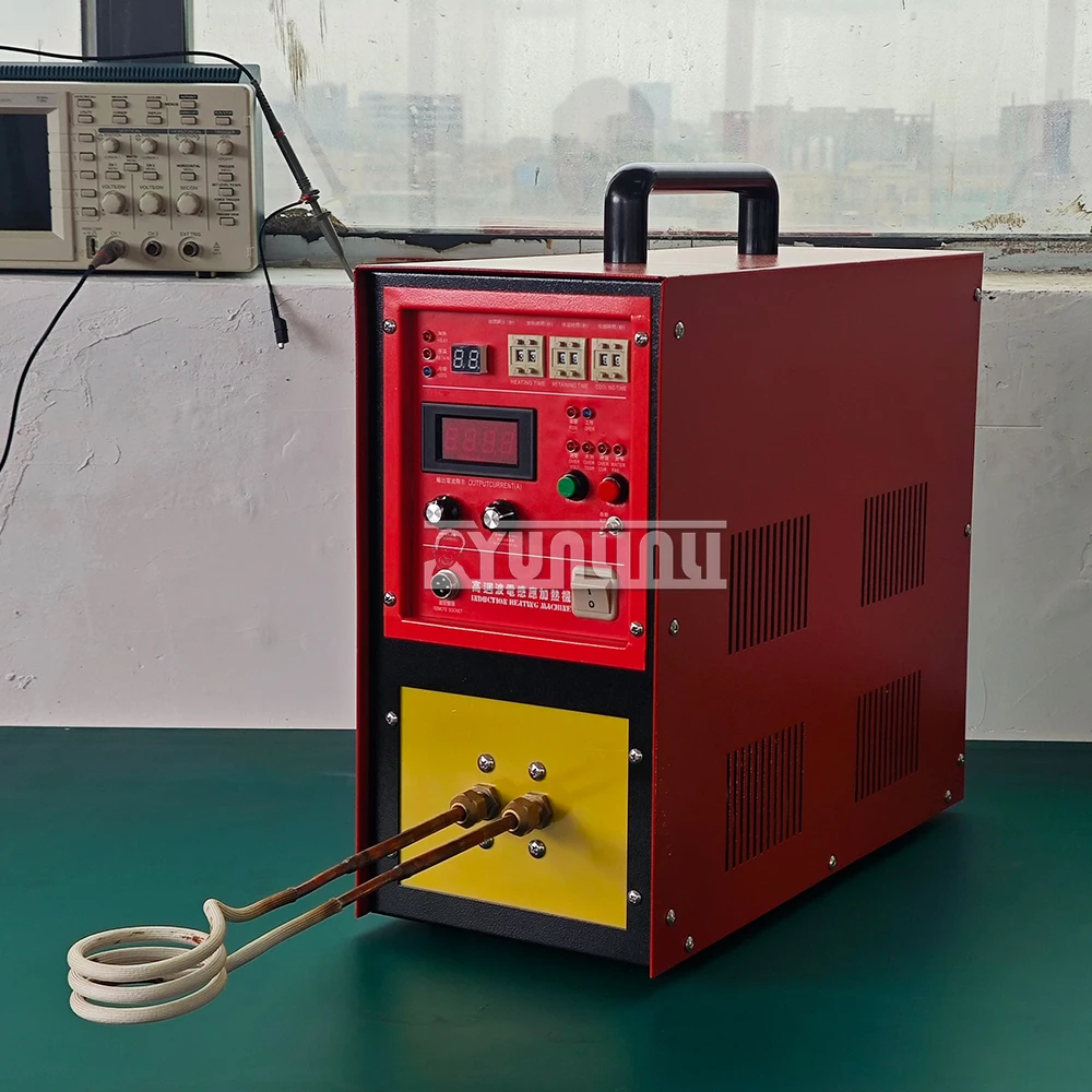 15KW Induction Heater Induction Heating Machine Metal Smelting Furnace High Frequency Welding Metal Quenching Equipment 30-100kh