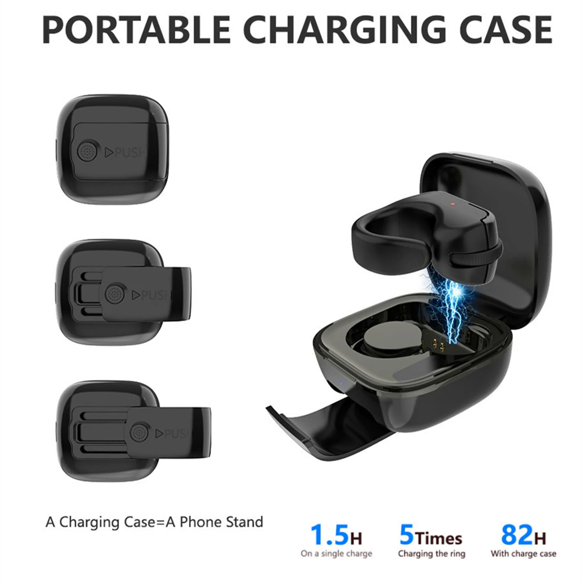 โทรศัพท์มือถือ แท็บเล็ต คอมพิวเตอร์ แล็ปท็อป บลูทูธ 2.4G ริง มินิเมาส์ วิดีโอ คอนโทรลเลอร์ไร้สาย ที่ชาร์จ USB ที่วางเคส รีโมท IOS