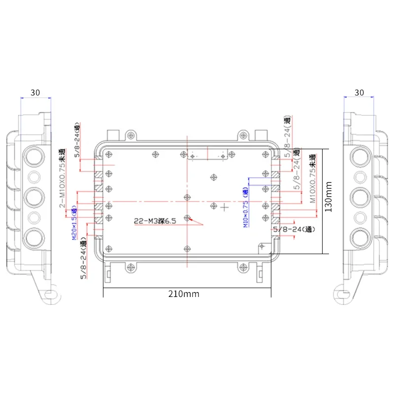 Outdoor Long Range Wireless AP Bridge Amplifier IP66 Waterproof Box Cast Aluminum Metal Housing for Communication Base Station