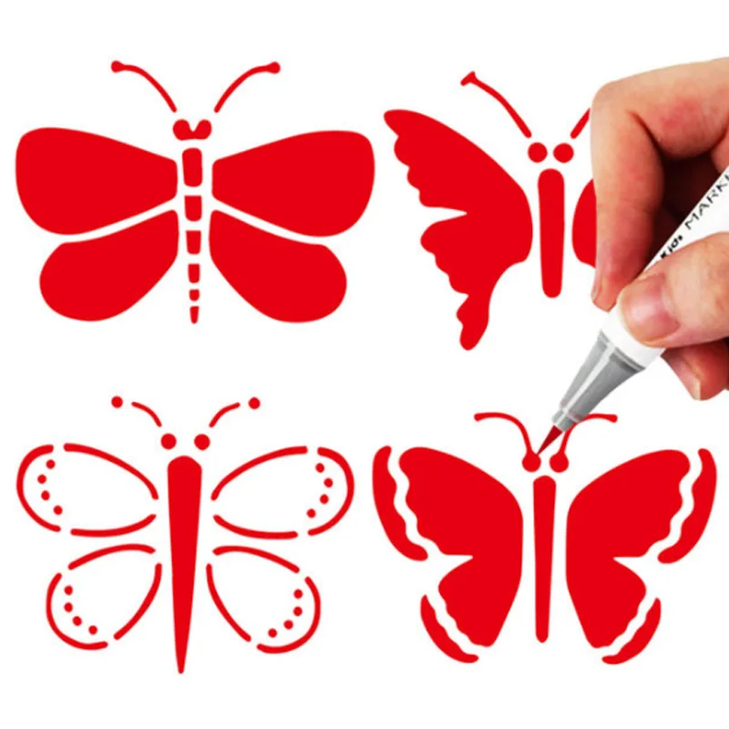 12 шт., трафареты для стен