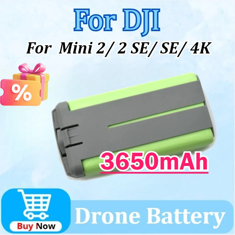 

Drone Battery for DJI Mini 2/ 2 SE/ SE/ 4K 7.7V 3650mAh 28.1Wh Intelligent Flight Battery High Quality Rechargeable Battery