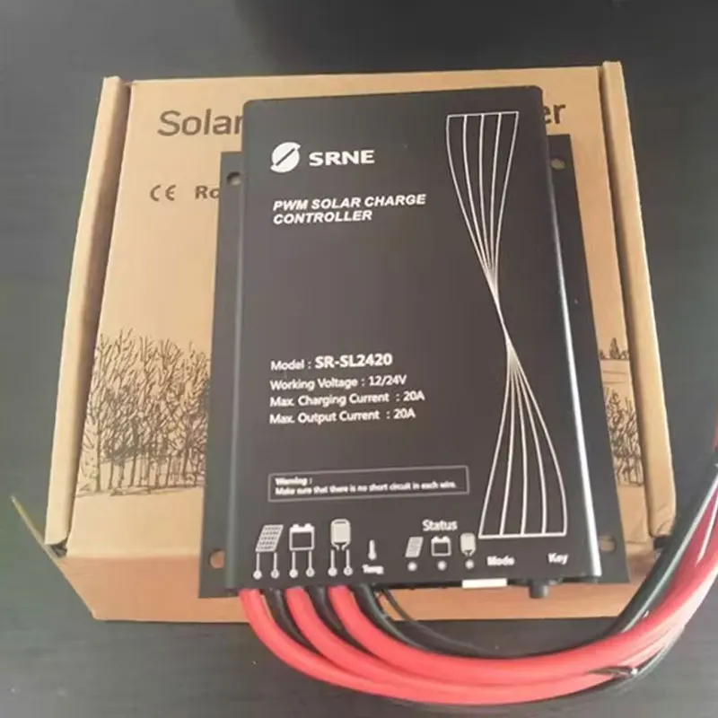 SRNE SL سلسلة PWM الشمسية ضوء الشارع تحكم 12/24 فولت 10A 20A IP68 مقاوم للماء الشمسية جهاز التحكم في الشحن لبطارية ليثيوم