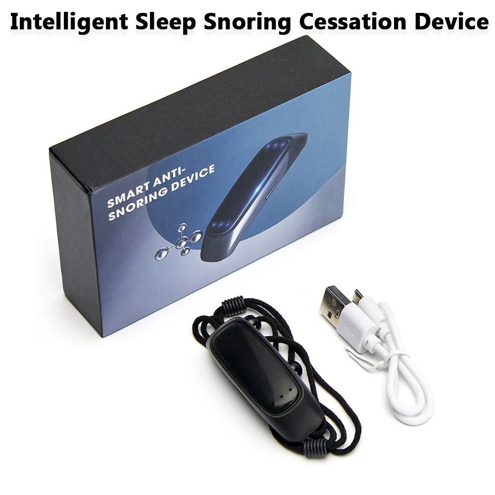 Smart Anti Snoring Device Ems Pulse Snoring Stop Effective Solution Snore Sleep Aid Portable Noise Reduction Muscle Stimulator