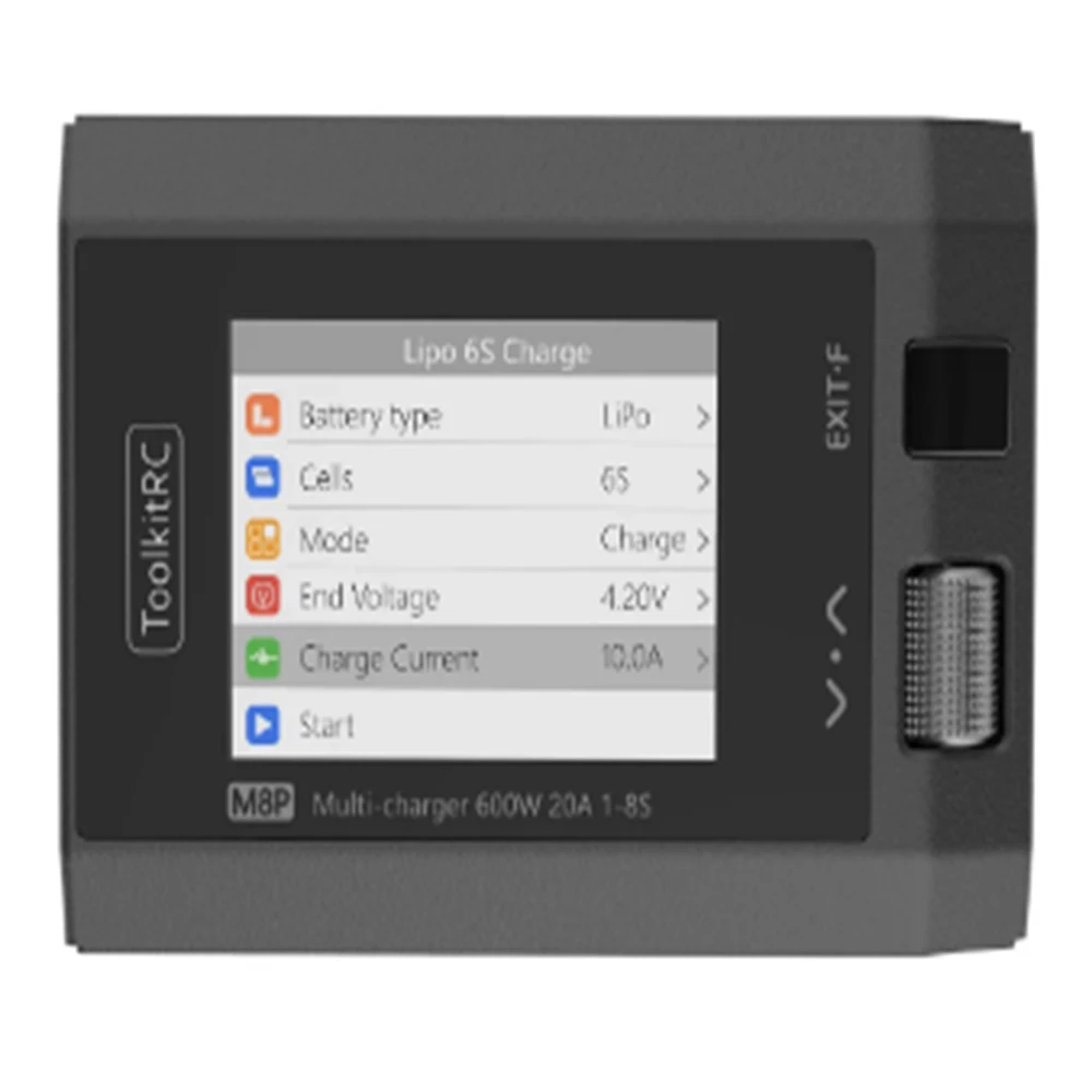 

ToolkitRC M8P M8S Модернизированная версия 600 Вт 20 А постоянного тока Балансное зарядное устройство Разрядник для 1-8S Lipo Battery Checker ESC Тестер Приемник